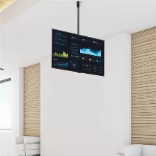 Soporte Startech.com Soporte De Techo Para Tv - Mástil De 3,5' A 5', 50 Kg, 81.3 Cm (32