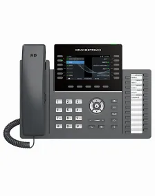 Telefono Ip Grandstream Grp2636 / 12 Lineas, 6 Cuentas Sip, Wifi Doble Banda, Puertos Gigabit, Gdms, Poe, Color Negro
