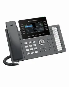 Telefono Ip Grandstream Grp2636 / 12 Lineas, 6 Cuentas Sip, Wifi Doble Banda, Puertos Gigabit, Gdms, Poe, Color Negro