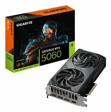 Tarjeta De Video Gigabyte Geforce Rtx 5060 Windforce Oc 8g, 8gb, 128 Bit, Gddr7, Pci Express 5.0