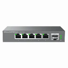 Switch Grandstream Networks Gwn7701p No Administrado, Rj-45 8, Gigabit Ethernet (10/100/1000), 4 Poe, Negro