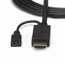 Adaptador Vídeo Startech.com Vga (d-sub) A Hdmi + Micro Usb, 1.9 M, Negro