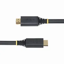 Cable Hdmi Startech.com Hdmi2-cable-4k60-15m V. 2.0, Canal Ethernet, 15 M, 18 Gbit/s, 1080p, 1440p, 2160p, Negro
