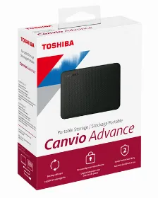 Disco Duro Externo Toshiba Canvio Advance 4 Tb, Micro-usb B 2.0/3.2 Gen 1 (3.1 Gen 1), Rojo