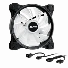 Ventilador Xpg Hurricane140argbpwm-bkcww, 140 Mm, 1800 Rpm Max, Led Azul, Verde, Rojo