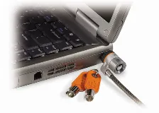 Cable Antirrobo Kensington , Llave Redonda, 1.8 M, Acero, Blanco