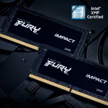 Memoria Ram Kingston Fury Impact Black, So-dimm, 8gb, Ddr5, 4800mhz, Cl38, 262-pin, Xmp