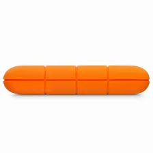 Disco Duro Externo Lacie Rugged Mini 2000 Gb, Micro-usb B 3.2 Gen 1 (3.1 Gen 1), Naranja, Plata