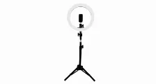 Aro De Luz Game Factor Lrg300 Para Streaming, 10 Niveles, Pedestal, Usb, 3 Temperaturas De Color, Control