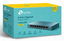 Switch Tp-link Ls108g No Administrado, Rj-45 8, Gigabit Ethernet (10/100/1000), Azul