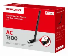 Tarjeta De Red Inalambrica Mercusys Ma30h Usb, Wi-fi 5 (802.11ac), Negro