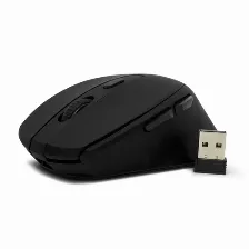 Mouse Optico Inalambrico Negro Vorago Mo-306-bk, 5 Botones, 2400 Dpi, Bateria Recargable, Ergonomico