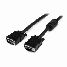 Cable Vga Startech.com Cable De 7.6m Coaxial De Video Vga Para Pantalla De Alta Resolución - 2x Hd15 Macho, 7.6 M, Vga (d-sub), Vga (d-sub), Macho, Macho, Negro