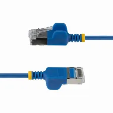Patchcord Startech.com Cat6a, 0.15 M, U/ftp (stp), Azul