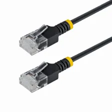 Patchcord Startech.com Cat6a, 0.8 M, U/utp (utp), Negro