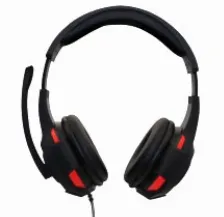 Audífonos Naceb Technology Na-0304r Diadema, Alámbrico, 3.5 Mm, Negro, Rojo