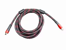 Cable Hdmi Naceb Technology 3m Hdmi 3 M, Negro, Rojo