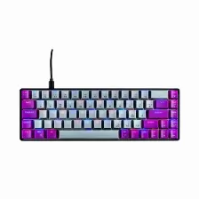 Teclado Naceb Technology Na-0963 Alámbrico, Usb, Interruptor Mecánico, Led Rgb, Negro, Gris, Púrpura