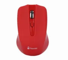Mouse Nextep Ne-411 4 Botones, 1600 Dpi, Rf Inalámbrico, Rojo
