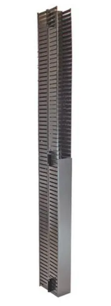 Organizador De ?cable Vertical ?4 Pulg.x4 Pulg. Negro Liso
