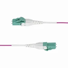 Cable Startech.com 7 M, Fibra Om4, Lc, Lc, 100 Gbit/s, Violeta