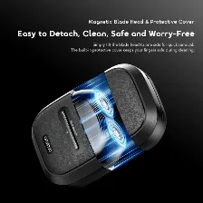 Afeitadora Electrica Oraimo Goshave, Uso Humedo Y Seco, Malla Flexible Doble, Carga Usb-c, Gris