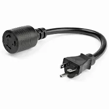 Cables De Poder Startech.com Pac520plr1 Macho, Hembra 125 V, 0.3 M, Negro