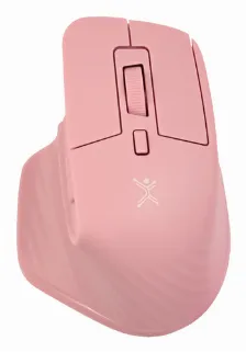 Mouse Perfect Choice Pc-045281 óptico, 4 Botones, 1600 Dpi, Rf Inalámbrico + Bluetooth, 10 M, Rosa