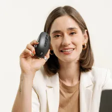 Mouse Perfect Choice Pc-045311 4 Botones, 1600 Dpi, Rf Inalámbrico + Bluetooth, 10 M, Negro