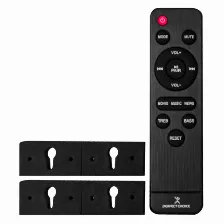 Barra De Sonido Perfect Choice Pc-114031 1.0, Usb, Bt, Inalámbrico Y Alámbrico, Negro