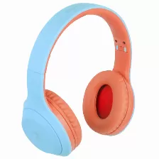 Audífonos Perfect Choice Pc-117018 Diadema, Inalámbrico, Bluetooth, Azul, Naranja