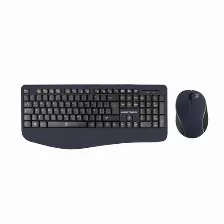 Teclado Inalámbrico Perfect Choice Pc-201236 Español, Tamaño Completo (100%), Teclado Numérico, Negro