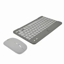 Kit Teclado Y Mouse Perfect Choice Genova Interruptor De Llave De Tijera, Inalámbrico, 1600 Dpi, Negro
