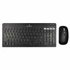 Kit Teclado Y Mouse Perfect Choice Pc-201373 Interruptor De Membrana, Inalámbrico, Usb Tipo A, 1600 Dpi, Negro