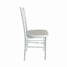 Silla Modamob, Modelo Tiffany, Color Perla, 89.5 X 38 X 38cm, 3.33 Kg, Incluye Asiento Acolchado De Regalo