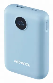 Power Bank Adata C100 10000 Mah, Usb, Azul Claro