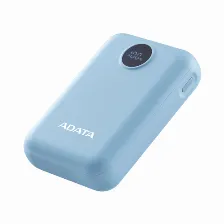 Power Bank Adata C100 10000 Mah, Usb, Azul Claro