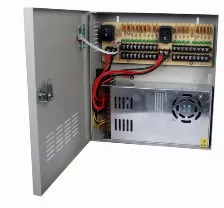 Fuente De Poder Regulada Saxxon De 12 Vcd, 20 Amperes, Para 18 Camaras, 1.1a Por Canal