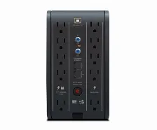 No Break Cdp R-smart1210 1.2 Kva / 720 W, 560 J, Entrada 154 V, 5 Salidas Ac, Negro