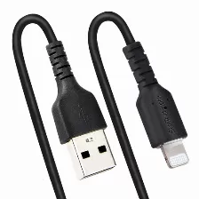 Cable Lightning Startech.com Lightning A Usb A, 480 Mbit/s, Negro