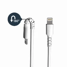Cable Lightning Startech.com Lightning A Usb A, 480 Mbit/s, Blanco