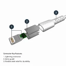 Cable Lightning Startech.com Lightning A Usb A, 480 Mbit/s, Blanco