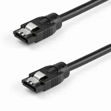 Cable Sata Startech.com Cable Sata Redondo De 0.6m Sata Iii, Macho/macho, 0.6 M, Negro