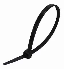 Bolsa Con 100 Cinchos Sujetables Saxxon, 2.5 Mm X 100 Mm, Negro, Nylon