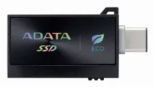 Ssd Externo Adata Sc730 512gb. Conectores Dobles Usb-c Y Usb-a Integrados (usb 3.2 Gen2). 600 Mb/s De Lectura/escritura. Color Negro. Sc730-512g-cacti