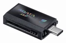 Ssd Externo Adata Sc730 512gb. Conectores Dobles Usb-c Y Usb-a Integrados (usb 3.2 Gen2). 600 Mb/s De Lectura/escritura. Color Negro. Sc730-512g-cacti