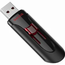 Memoria Usb Sandisk Cruzer Glide Retractil, 128gb Usb 3.0, Negro/rojo