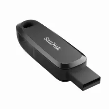 Memoria Usb Sandisk 128gb, Usb-c/usb-a, Dual Drive, Giratoria, Phone Drive, Color Negro