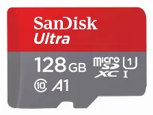 Memoria Sandisk Ultra 128 Gb, Velocidad 140 Mb/s, Clase 10