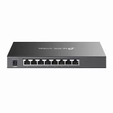 Switch Tp-link Jetstream Tl-sg2008p Gestionado, L2/l2+, Rj-45 8, Gigabit Ethernet (10/100/1000), (poe +) 4, Negro